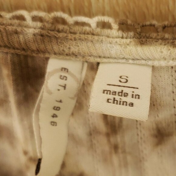 Est. 1946 Womens Knit Green Tie Dye Short Sleeve Top Small - Picture 5 of 7